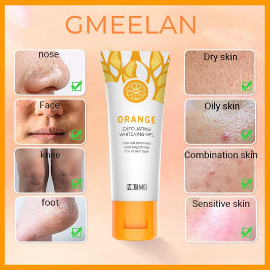 Orange Exfoliating Gel Dead Spot Remover Brighten Peeling 50g Gentle Repair Scrub Whiten Hydrating Moisturizer Korean Skin Care